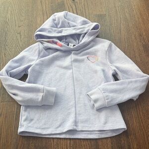 Splendid Lavender Hoodie with Heart Accent